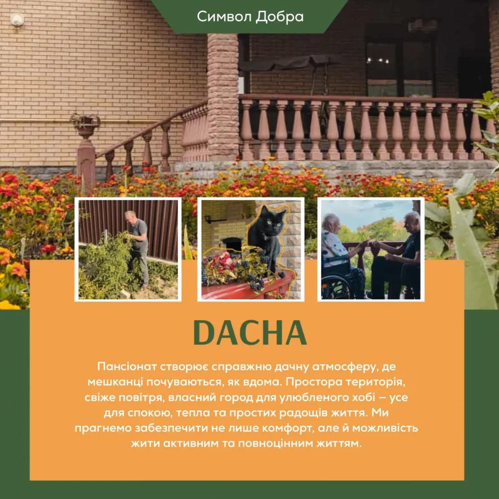 Приватний будинок для людей похилого віку (Dacha)